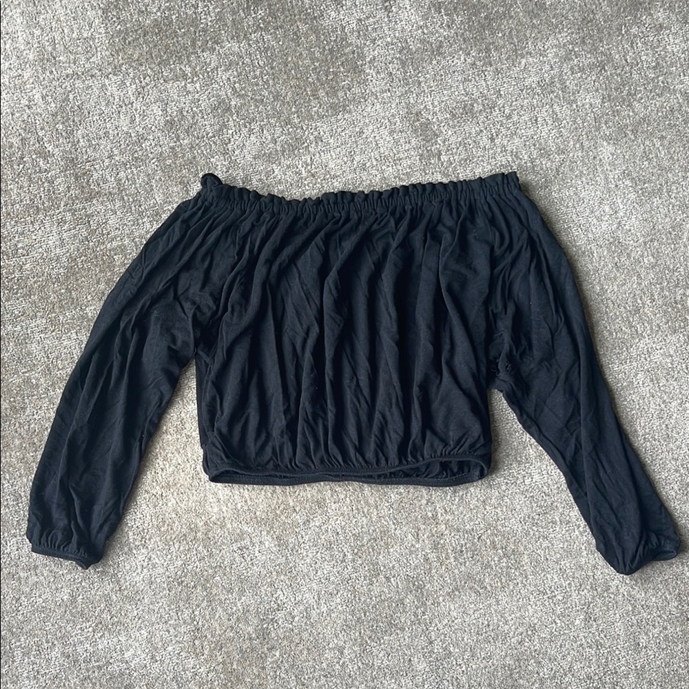 UP Black Off-Shoulder Top